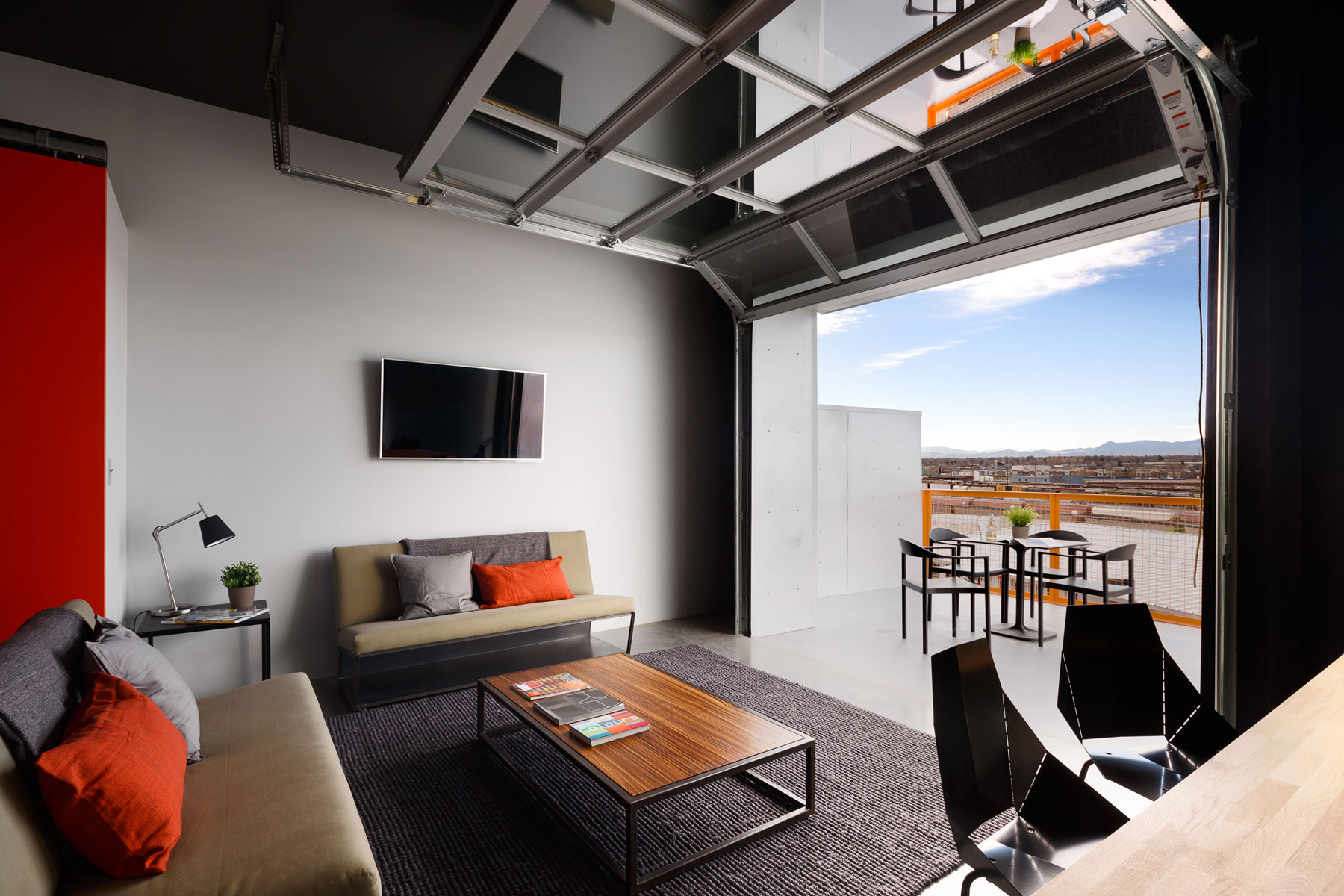 Freight Residences garage door